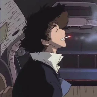 😶 emoji Spike Spiegel Telegram sticker 12 of 39
