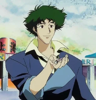 😁 emoji Spike Spiegel Telegram sticker 1 of 39