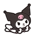 🙂 emoji Kuromi @xkysluv Telegram sticker 16 of 40