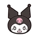 😨 emoji Kuromi @xkysluv Telegram sticker 6 of 40