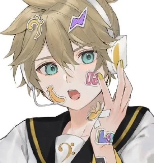 📳 emoji Кагамине Лен💛купите мне комп Telegram sticker 21 of 56