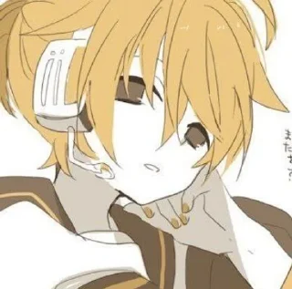 📳 emoji Кагамине Лен💛купите мне комп Telegram sticker 20 of 56