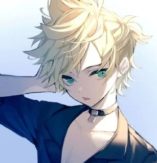 📳 emoji Кагамине Лен💛купите мне комп Telegram sticker 24 of 56