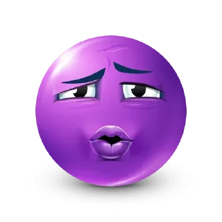 💜 emoji Purple face emoji @xkysluv Telegram sticker 17 of 100