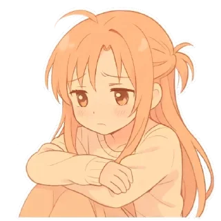 😔 emoji Asuna & Парные 🫶 | @AsuMeo Telegram sticker 18 of 110