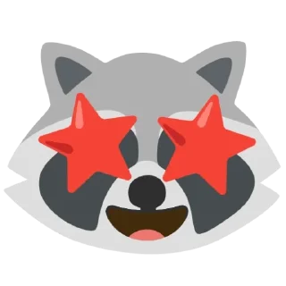 🌟 emoji Raccoon Telegram sticker 24 of 28