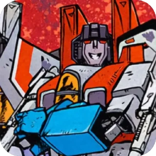 😁 emoji ⊹ Starscream TF ☆.• Telegram sticker 23 of 78