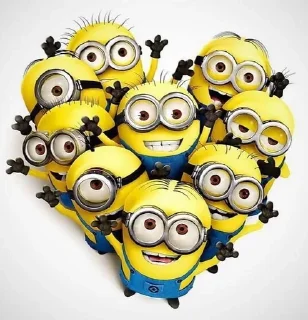 ❤️ emoji we are minions 👊🏻🍌 Telegram sticker 2 of 6