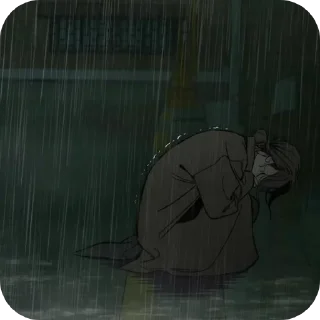 😭 emoji Слёзы на увядших цветах. /Стик Telegram sticker 20 of 35