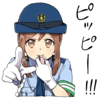 Sticker from Police Girlfriend @anime_stickerr
