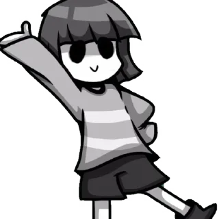 🤍 emoji Core Frisk by :  @stickers_undertale Telegram sticker 5 of 20