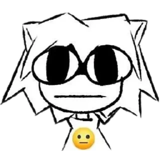 😐 emoji Neco Arc @AbbiStik Telegram sticker 7 of 47