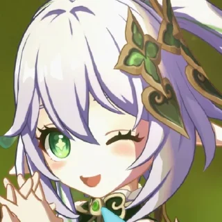 🍀 emoji `Нахида | @genshinbyevico Telegram sticker 18 of 26