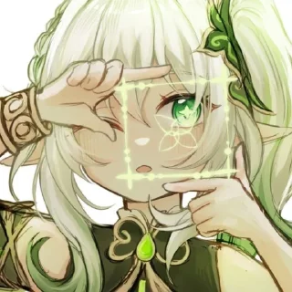 🍀 emoji `Нахида | @genshinbyevico Telegram sticker 2 of 26