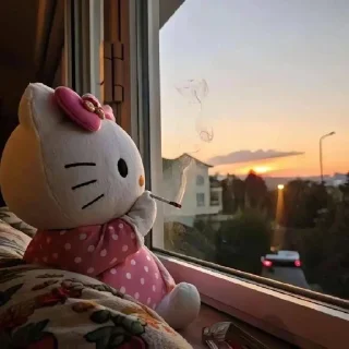 🌟 emoji Hello kitty mood Telegram sticker 3 of 120