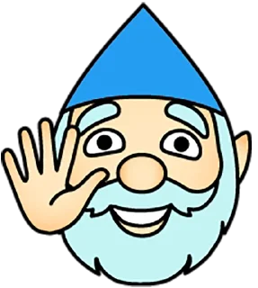 🙂 emoji Голубой гномик @rmb_durak Telegram sticker 1 of 24