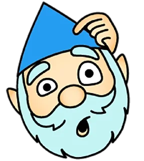 🙂 emoji Голубой гномик @rmb_durak Telegram sticker 19 of 24