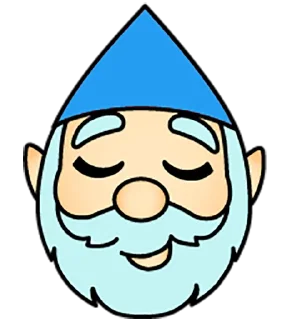 🙂 emoji Голубой гномик @rmb_durak Telegram sticker 2 of 24