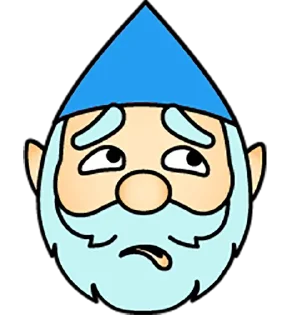 🙂 emoji Голубой гномик @rmb_durak Telegram sticker 18 of 24