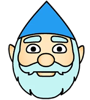🙂 emoji Голубой гномик @rmb_durak Telegram sticker 17 of 24