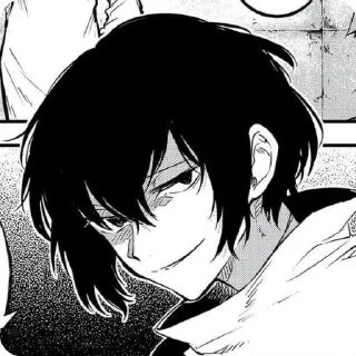 Sticker from Dazai Osamu.