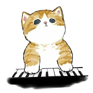 🎹 emoji Мяяу Telegram sticker 8 of 14