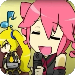 🎤 emoji Касане Тето Telegram sticker 8 of 53