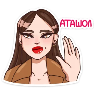 😑 emoji Нэнси (@TgSticker) Telegram sticker 13 of 48