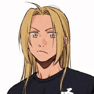 😐 emoji FullMetal Alchemist by @stickerhut Telegram sticker 3 of 120