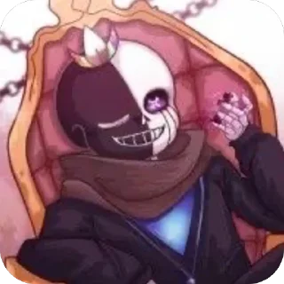 👑 emoji KingMultiverseSans @UndertaleDeltaruneStickersArts Telegram sticker 13 of 39