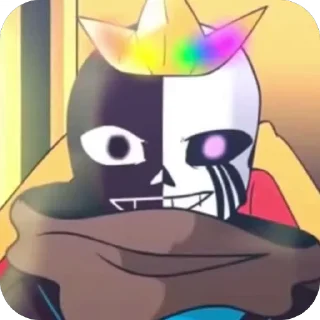 🌟 emoji Multiverse!King Sans @UndertaleDeltaruneStickersArts Telegram sticker 7 of 16