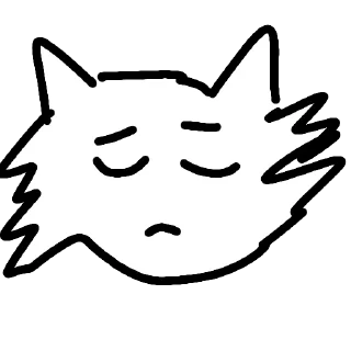 😔 emoji котек милий Telegram sticker 14 of 14