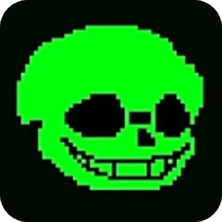 🟢 emoji Green!Sans @UndertaleDeltaruneStickersArts Telegram sticker 21 of 60