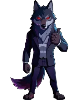 👍 emoji Волк Telegram sticker 7 of 13