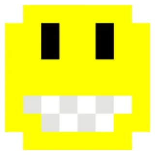 😁 emoji Pixel emoji Telegram sticker 16 of 48