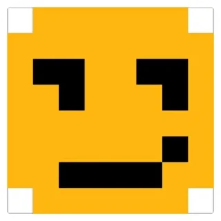 😏 emoji Pixel emoji Telegram sticker 11 of 48