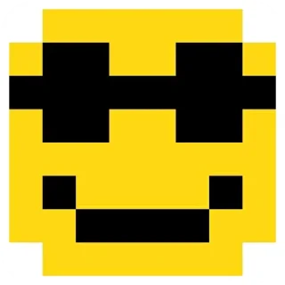 😎 emoji Pixel emoji Telegram sticker 22 of 48