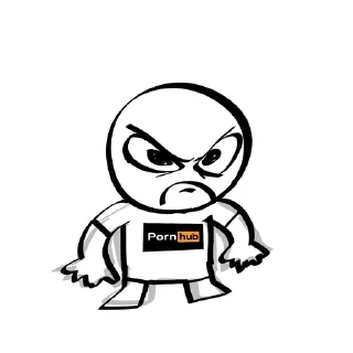 😡 emoji Чел с футболкой порнхаба Telegram sticker 9 of 16