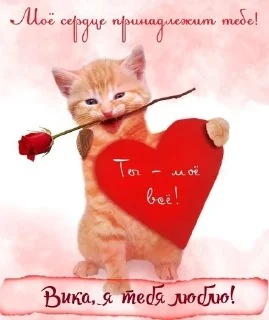 ❤️ emoji Мой любимый Виктория начальник Telegram sticker 6 of 80