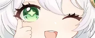 👍 emoji Nahida by @miyoops Telegram sticker 7 of 34