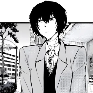 Sticker from dazai. by @qwxdd0x