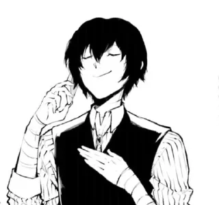 🌟 emoji Дазай Осаму -> @animebotsa Telegram sticker 14 of 68