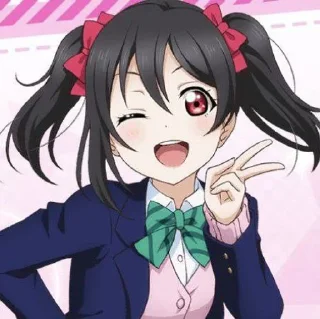 🎀 emoji Nico Yazawa @kiwiys Telegram sticker 24 of 120