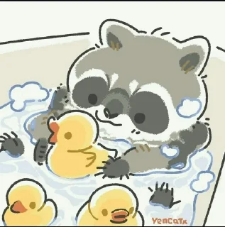 🛁 emoji Енотик Telegram sticker 1 of 89