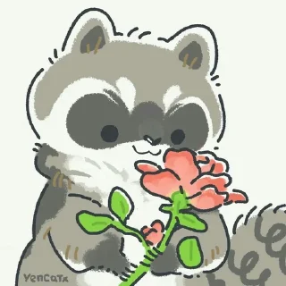 🌺 emoji Енотик Telegram sticker 5 of 89
