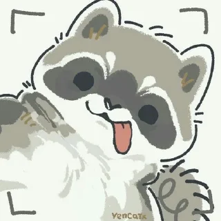 😜 emoji Енотик Telegram sticker 10 of 89