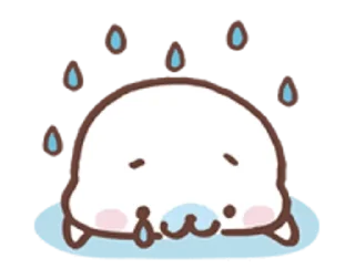 😢 emoji Mamegoma @kiwiys Telegram sticker 11 of 80
