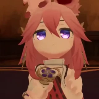 🤗 emoji miko Telegram sticker 24 of 50