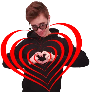 ❤️ emoji Рижий котик Telegram sticker 12 of 42