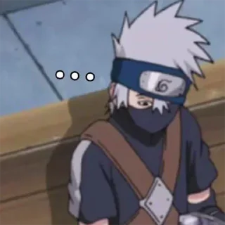 😑 emoji Kakashi Telegram sticker 18 of 58
